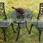 SIGMA Cast Aluminum Outdoor Furniture 2 Chairs Sets Small Patio Table And Chairs