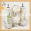 4PCS Ceramic Salt & Oil Vinegar Bottle With Metal Stand,ceramic Spice Jar,ceramic Cruet Set,ceramic Caster Set