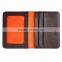 colourful Promotional PU Leather Credit Card Holder With Clear ID Window