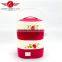 Elegant design high volume 5L round double thermal container/ food warmer