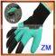 Hot Product Latex Coated Digging Garden Gloves With Four Claws