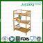 Multi-function bamboo kitchen storage rack for office, kitchen and living room