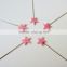 Fashion and high quality wheel pink star head sewing pin in 55mm