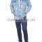 Wholesale Denim Men's Cotton Make Old Hole Jeans Jacket