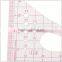 Kearing 1/4 plastic sandwich line scale ruler / PVC triangle scales at factory price # 8514