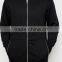 Mens 100% Cotton Pocket Customized Wholesale Plain Black Hoodie