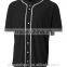 Wholesale Baseball Uniforms Black Plain Mens Mesh Baseball Jersey Short Sleeve Baseball Jersey With White Piping OEM