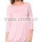 Online Shopping China Clothes Long Flowy Elbow Sleeve Jersey Tunic For Women