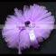 Toddler Girls' Purple Bowknot Ruffles Tiered Pettiskirt