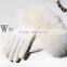 Genuine sheep White leather gloves Women's Thicken oversized White fox fur gloves leather gloves warm winter