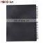 98gsm 80sheets wire bound black hard cover 9x12inches Sketch pad Art Hard Bound Sketch Book