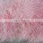 100% real hairy tibet lamb fur wool cushion plate
