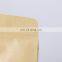 Factory price food grade flat bottom kraft paper bag with zipper and window for food packaging