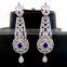 Fashion Wear American Diamond Earring - Bollywood Style Cubic Zirconia Earring - CZ Dangle Earring - Valentine Gift For Her