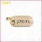 Custom Gold Plated Ovals Metal Jewellery Brass Logo Tag