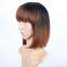 Short fashion style top quality hot selling virgin human hair wig