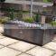 Outdoor decorative corten steel garden treasure gas fire pit