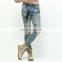 DiZNEW Wholesale high quality men painted jeans paint for men