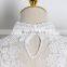 Casual Lace Turtleneck Long Sleeve Ruffles Perspective Mesh Women's Blouses