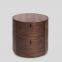 luxury round side table light table bedside table marble top with walnut veneer wooden base BH1605-02 livingroom/bedroom furniture