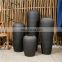 Simple and modern black bubble glaze 0.45-1m multi-size ceramic floor large vase