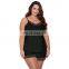High Quality Women Valentine, Sweet Lace Trim Plus Size Chemise Lingerie/