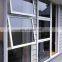 Custom Top Hung Aluminum Frame Swing Bathroom Awning Casement Window