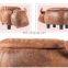 Leather Wood Footstool Rest Modern Ottoman With Pu Leather Shoe Storage Ottoman,animal Footstool