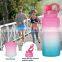 Wholesale BPA Unique Shaped Plastic Frosted Beach Classic High Quality Water Bottles
