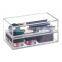 Custom Small Makeup Organizer Box Acrylic Storage Box With Lid