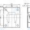 02453 Door holers for truck body parts retainer fitting set