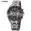 SINOBI Classic Man Watch S9696G Masculine Wristwatch Male Luminous Hands Watch Small Three Dial Watches