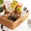 High Quality Rattan Woven Storage Basket With Cover 4 compartments Wicker Cosmetic Storage Basket Wholesale Supplier