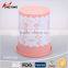 flower design plastic trash bin for household