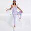 Women V Neck Sexy Yoga Fitness Jumpsuit Custom Front Button One-Piece Sportswear