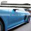 718 Cayman Boxster  Carbon Fiber Side Skirts  981 GTS Splitters Bumper For Porsche Cayman 718 Boxster