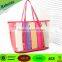 Package pink square bottom plastic gift bag