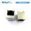 H1152E01A 100M Ethernet filter 1X1 Port 180 UP vertical Magjack RJ45  Female Connector 8p8c Cat5 Modular Jack/Socket