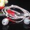 In-ear Stereo Phone Headset 1.2M TPE Glowing Luminous Earphone With Micphone For iPhone 6 Plus Mobile Cell Phone