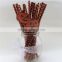 Halloween Pumpkin Paper Drinking Straws With Inset Card