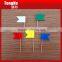Bulk Multicolor Plastic Flat Flag Map Pin