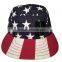 Alibaba Trade Assurance high quality promotional usa flag 5 panel cap