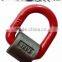Red painted alloy steel D-ring