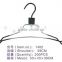 1402 wire hanger with PVC made in china factory &metal pant hangers