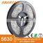 SMD5630 Led Strip Light 300LEDs 5M 16.4Ft DC12V Warm White Waterproof IP65 25Lm/LED