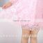 2016 soft fashion pink Lace A-line Dresses birthday party dress for little girl Baby Girls Kids Summer Dress