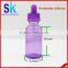 e Juice 30ml Purple Glass Dropper Bottle With Childproof Cap