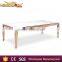 Hotel Gold Stainless Steel Mirror Glass Top Wedding Dining Table Quality Choice