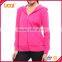 Guangzhou Luoqi Custom Made Women Fashion Long Sleeve Plain Grey Zipper-Up Jersey Hoody Jacket