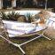 XY-CH-09007 cotton fabric hammock with steel stand 300*96*105cm for sale